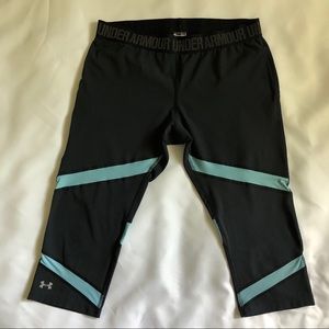 Under Armour Workout Capris Tights Blue